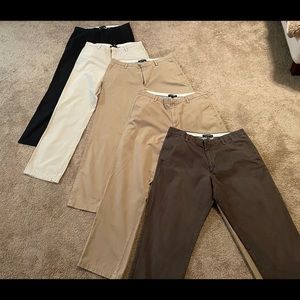 Banana Republic 5 Pair Bundle Gavin Chinos 34x34